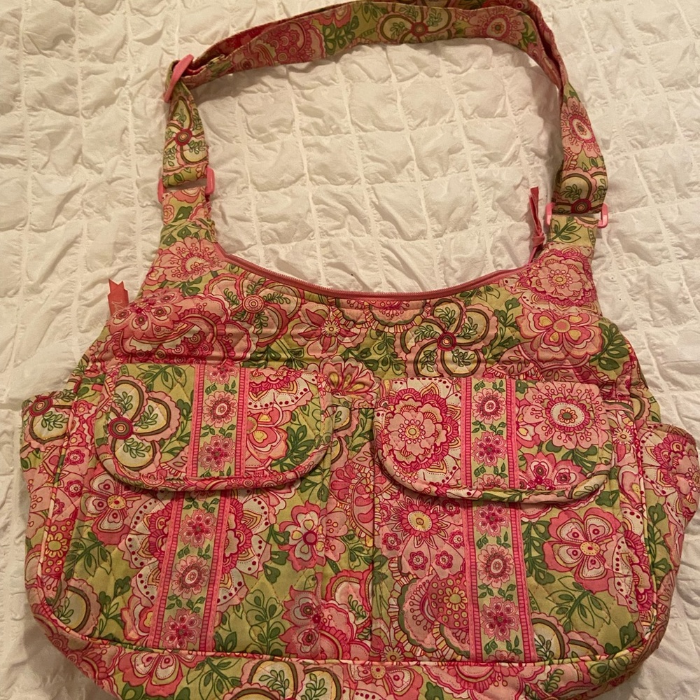 Vera Bradley/Paisley Pink Medium Sized Bag/Purse Gently Used